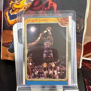 1988 Fleer - Patrick Ewing All Star Team Trading Card- Amazing condition